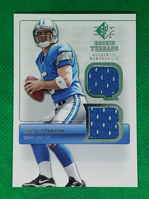 Drew Stanton 2007 SP Rookie Threads #RT-DS Dual Rookie Jersey - Detroit Lions