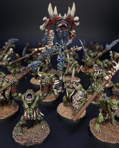 Gut bemalte Orruk Bonesplitterz Wilde Orks - Warhammer AoS Fantasy - Bild 6 von 11