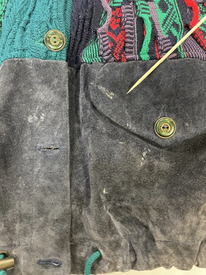 Vintage Coogi 3D Knit Sweater Jacket Size Medium - Image 4 of 4