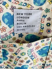 Be Kind To Our Planet Printed Cotton Canvas Tote Bag 17”x13” Recycle Ships FAST!