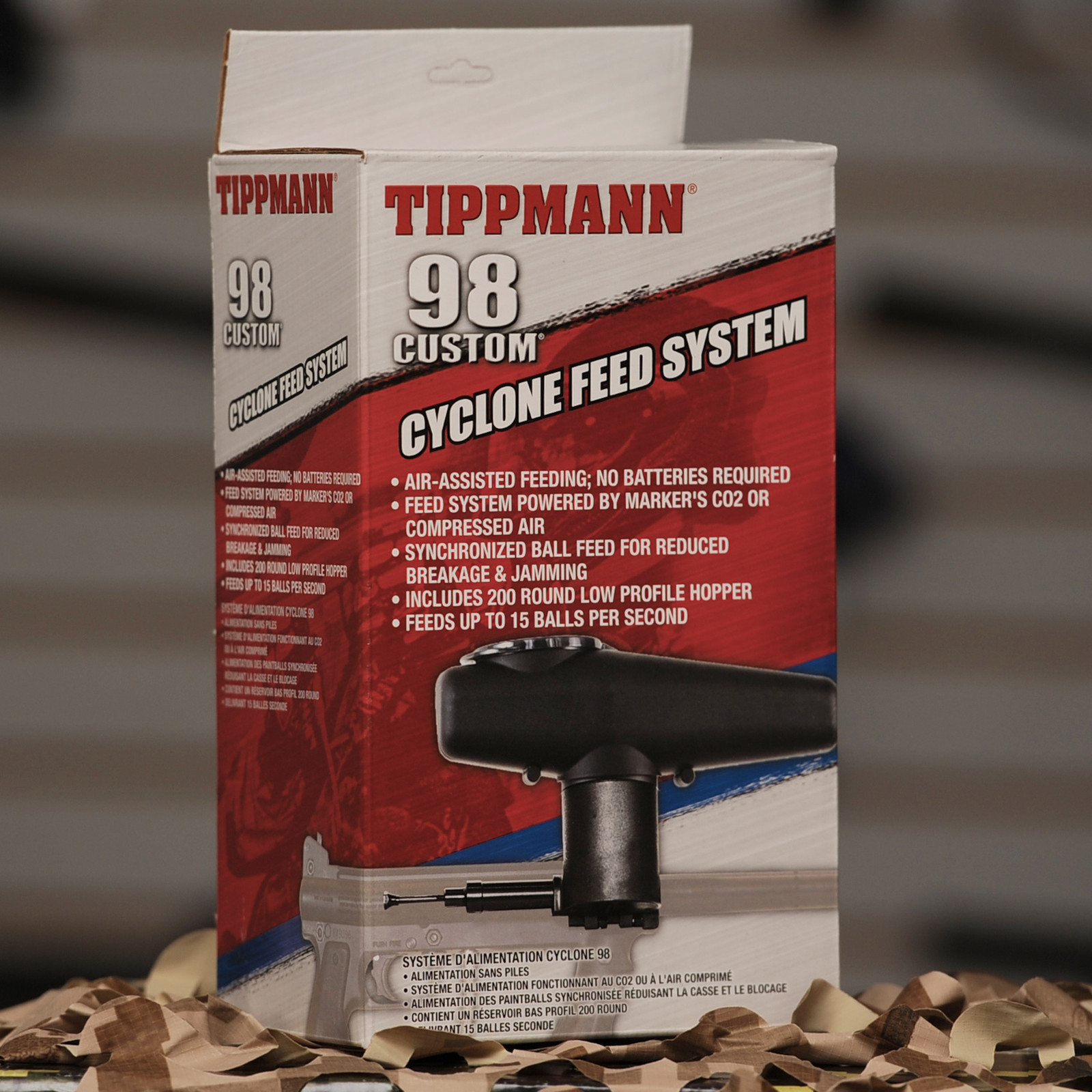 NEW Tippmann Paintball 98 Custom & Alpha Black Cyclone Feed 