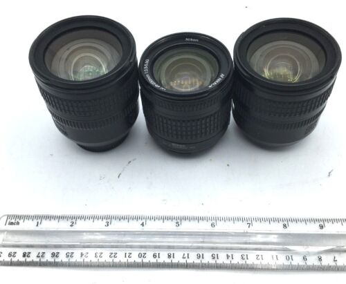 Nikon Nikkor asphärisches Objektiv Menge 3, 18–70 mm 1:3,5–4,5 G, 28–200 Teile, Reparatur - Bild 1 von 6