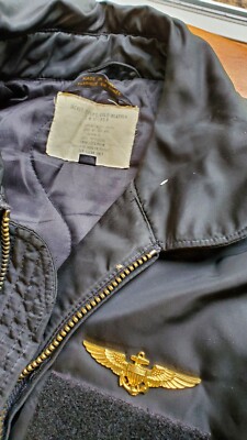 Avirex Flyer's Cold Weather Flight Jacket CWU-55P Sz Large Vf 114