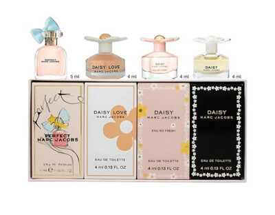 Marc Jacobs Women 4Pcs Mini Set Daisy, Fresh, Love & Perfect Edp & Edt Dab-On