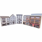 HO Gauge Buildings Pack of 5 German Architecture Card Low Relief Models 1/87 S46