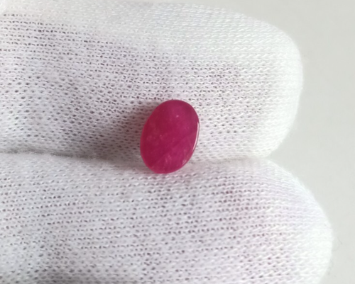 2 Cts Certified Natural Ruby Stunning Red Ring Size Loose Cabochon Gemstone - Picture 7 of 7