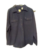 Lucky VintageTimberland Mens XL Heavy Flannel Shirt BLUE 100%COTTON Skater