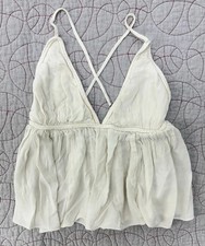 Abercrombie Fitch Triangle Bra Summer Top White / Size Medium
