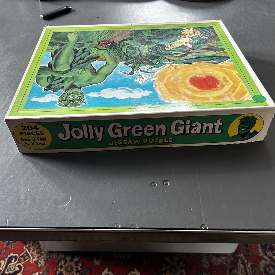 Rompecabezas Gigante Verde Alegre Años 70 De Colección 204 Piezas Más de 2’ x 3’ Completo ¡RARO! Foto 4 de 4