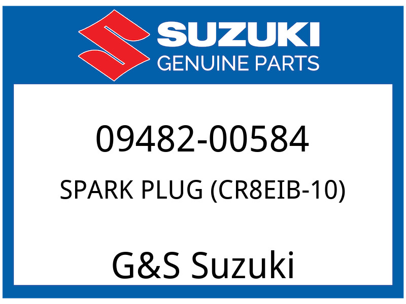 Suzuki OEM Part 09482-00584 SPARK PLUG CR8EIB-10