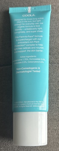 Coola Classic Daily Face Sunscreen Lotion SPF 50 1.7 oz - Fragrance Free Sealed - Picture 11 of 11