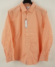 New Bar III Performance Stretch Easy Care Slim Button Up Shirt Men's XL Apricot