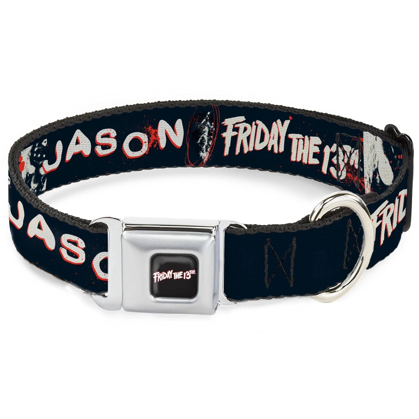 Warner Bros. Horror Movies Pet Collar, Dog Collar Metal Seatbelt Buckle, Friday