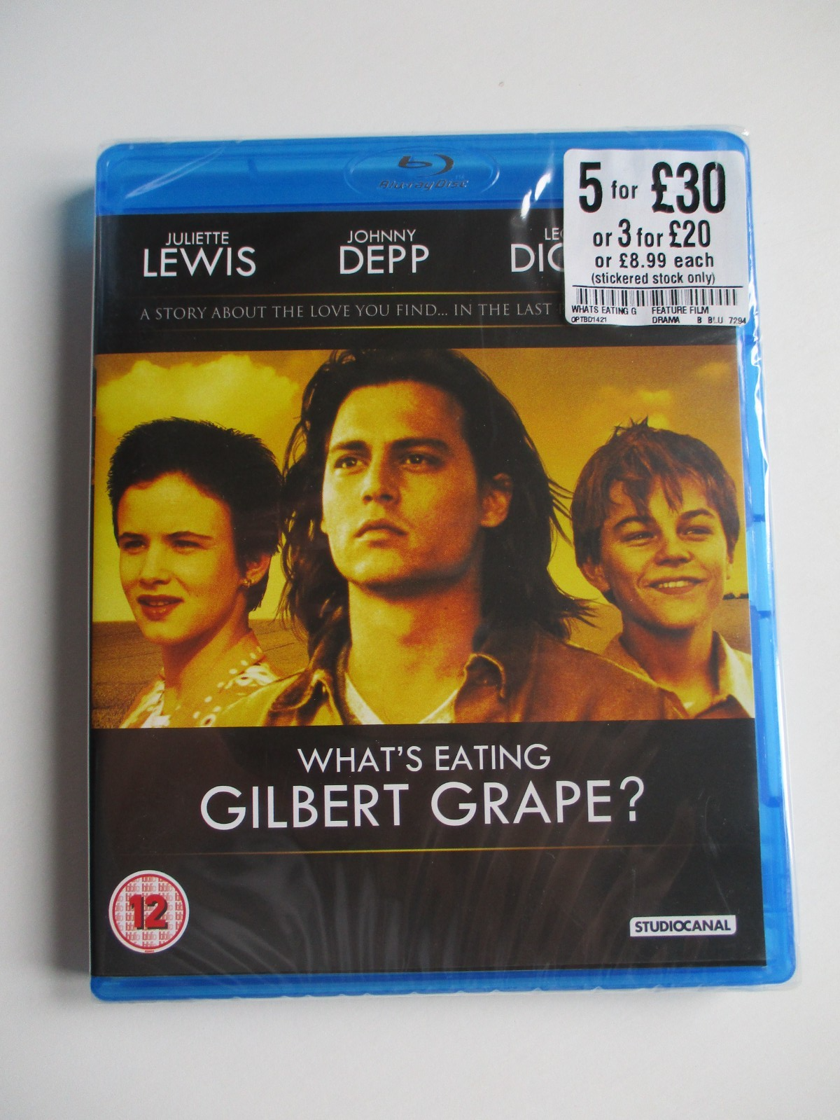WHAT'S EATING GILBERT GRAPE - NEW & SEALED BLU RAY - JOHHNY DEPP JULIETTE LEWIS