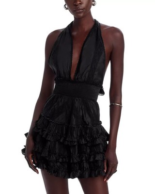 halter v neck dresses Sylvie Plunge V-Neck Maxi Dress main image 1