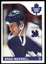 1985-86 O-Pee-Chee Brad Maxwell Toronto Maple Leafs #224