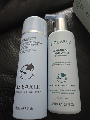 LIZ EARLE ORANGE FLOWER HAND REPAIR 150ML & HAND WASH 200ML NEU 