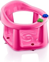 Baby Bath Seat Fuchsia Pink Tub Shower Support Chair Non-Slip Suction Cups