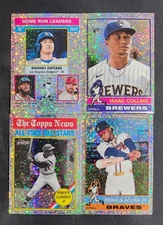 2025 Topps Heritage Chrome SILVER SPARKLE Parallels You Pick the Card - READ
