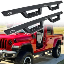 Running Boards Fit 20-26 Jeep Gladiator 4 Door JT Drop Nerf Bar DIY Paintable
