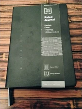 TRU RED Medium Flexible Cover Ruled Journal Black (TR54777)