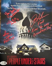 Wes Craven’s The People Under the Stairs Autograph 8x10, 4 signatures, RARE