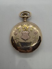 Elgin 14K Multi Color Philadelphia 20Y Gold Filled 6s Hunting Case Pocket Watch