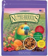 Sunny Orchard Nutri-Berries Pet Bird Food, Made with Non-GMO and Human-Ingred  
