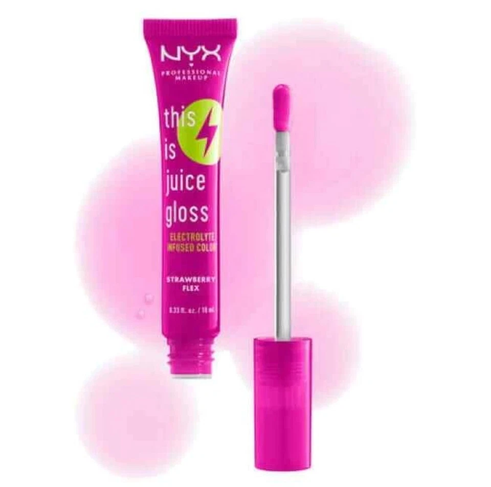 NYX This Is Juice Gloss Strawberry 0.33Oz Each. Set of 3 - Image 2 of 4