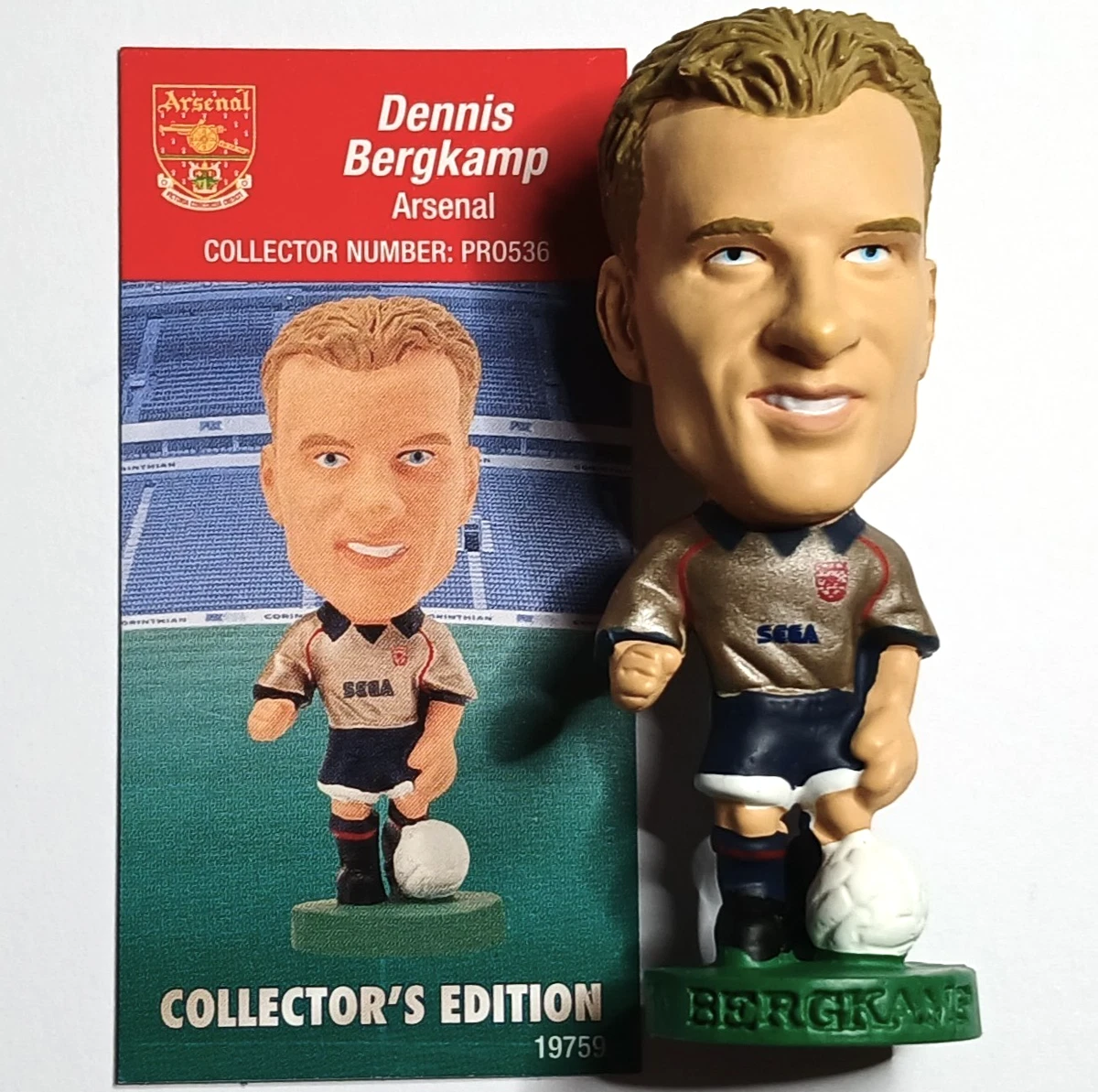 323★サッカー★dennis bergkamp★prostars★フィギュア Arsenal Clubs A-B Surname Initial B Corinthian Football Figures