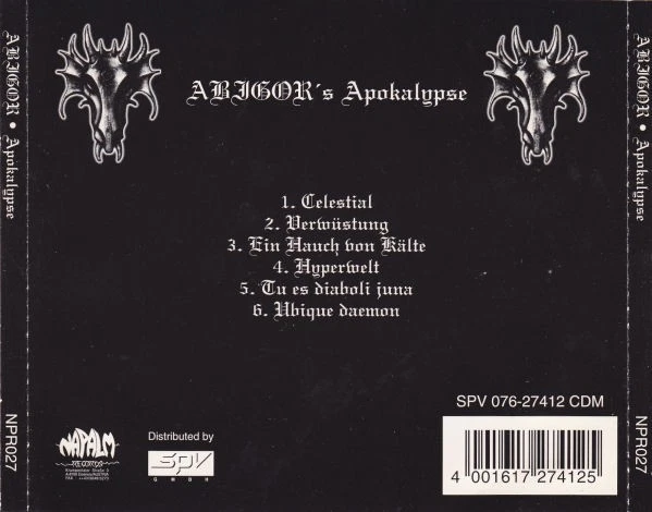 Abigor: "Apokalypse" (Rare CD) - Image 2 of 2