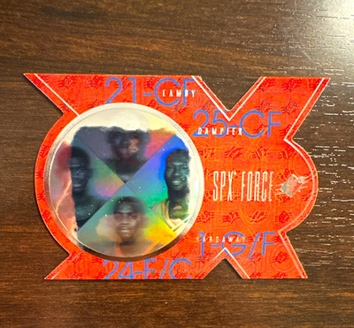 Upper Deck 1997 SPx SPx Force F4 Insert Hologram Camby Dampier Hardaway McDyess