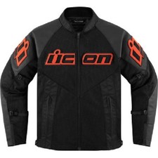 Icon Mesh AF Jacket - Slayer Black/Red Leather - Men's Size XL