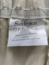 Sanderson Porcelain Garden Pair of Lined Curtains W66" X D72" Pencil Pleats NEW 