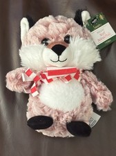 Hugfun Pink Fox Plush Pink White Stuffed Animal Toy 7 Super Soft