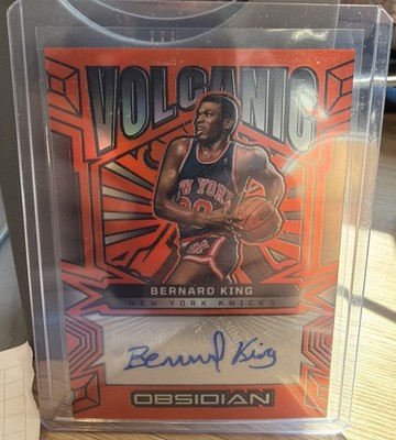 2024-25 Panini Obsidian Volcaninc Signatures Bernard King #VS-KNG Orange /99