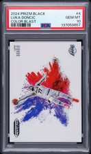 Luka Doncic 2024 Prizm Black Colorblast Los Angeles Lakers