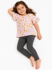 Carter's Kid Girls' 2-Piece Floral Top Denim Leggings Set Size 8