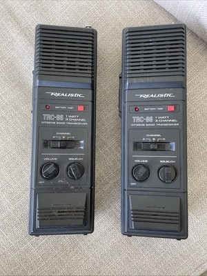 Vintage Realistic TRC-86 Walkie Talkies Set of 2