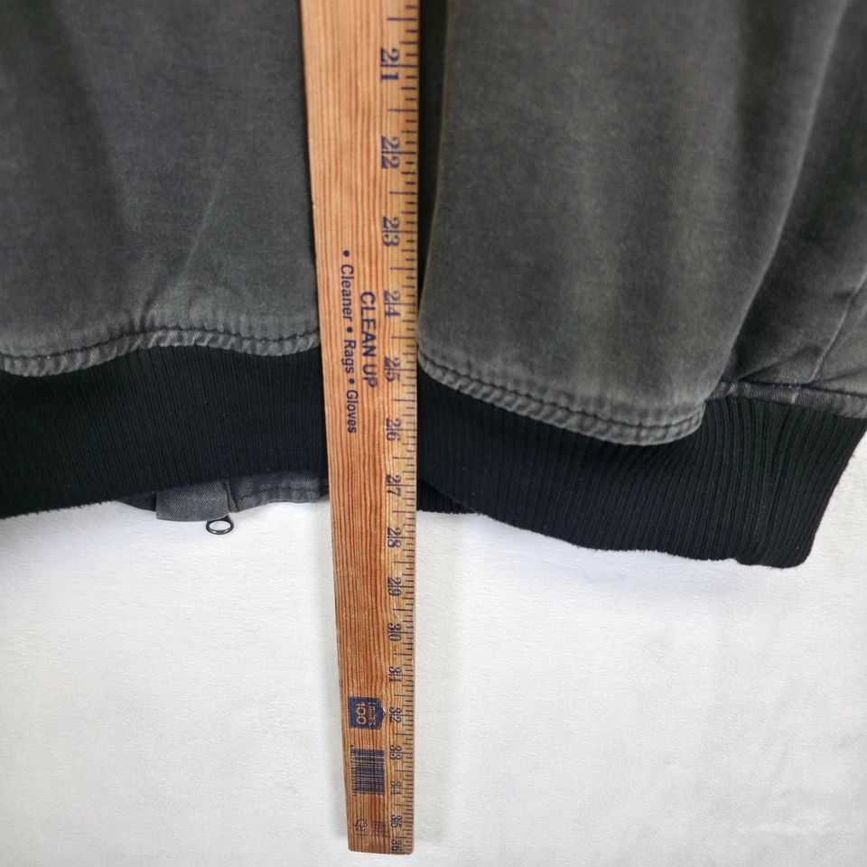 Harley-Davidson Jacket Mens L Gray Faded Biker Motorcycle Grunge Moto Graphic - Image 4 of 4