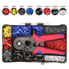 Crimping Plier Set 0.25-10mm² Ferrule 1200PCS Wire End Ferrule Connectors UK