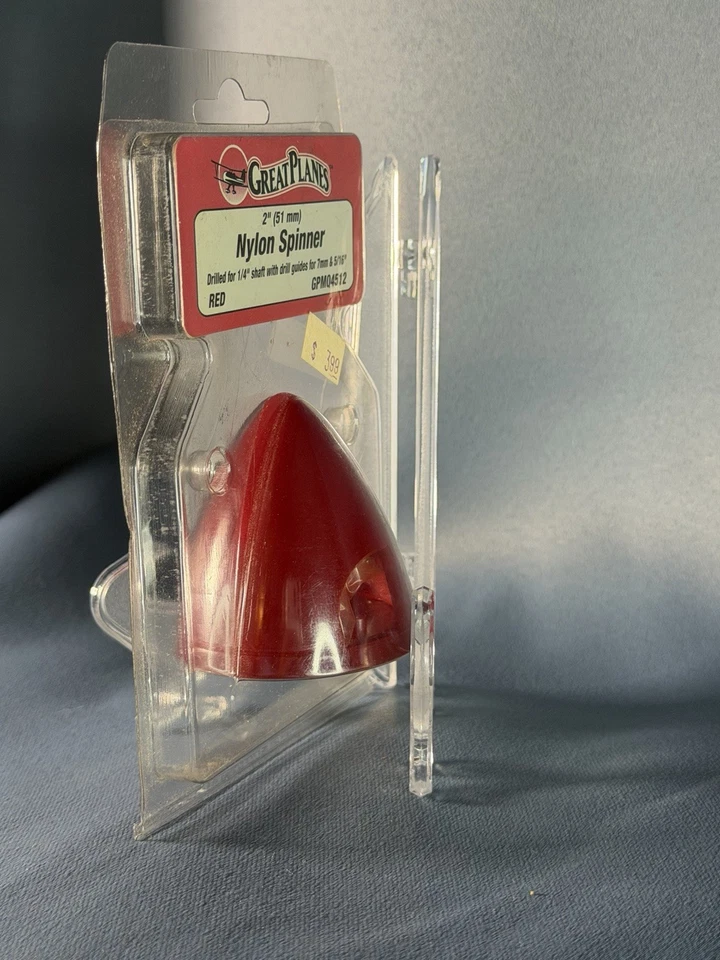 Great Planes 2" Rojo Nylon Spinner GPMQ4512 - Nuevo en Paquete RC Avión Prop Hub Foto 3 de 4