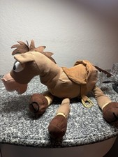 Disney Store Toy Story Bullseye Woody's Horse 15" Plush- ANDY On Feet