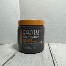 Cantu Cleansing Pre-Shave Scrub Shea Butter 8 oz