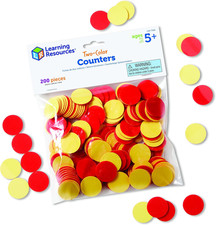 200 Two-Color Math Counters   Counting  Sorting Tools for Kids  Classrooms