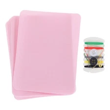 16Pcs Iron on Patches with Sewing Kit 4.9"x3.7" Patches for Clothes Light Pink