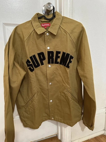 Veste en jean Supreme Coaches Khacki/or moyen