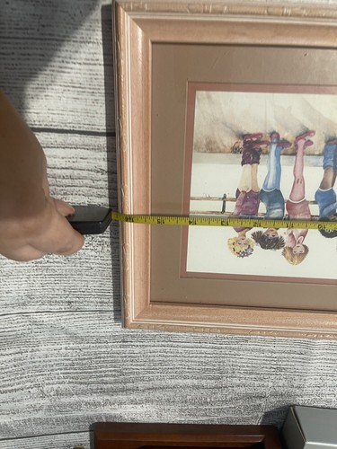 Little Girls Ballerina Dance Class Framed Matted Watercolor Picture Signed Casey - Picture 2 of 6