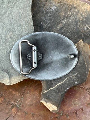 TURQUOISE CONCHO Cowboy WESTERN SILVER BELT ADJUSTABLE BUCKLE Southwest large - Picture 5 of 11
