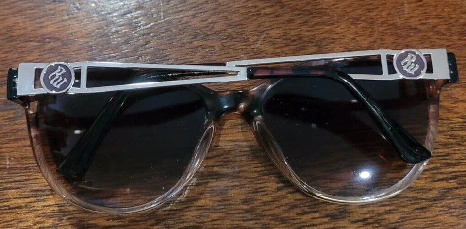 Gafas de sol para mujer ROCAWEAR ojo de gato marco de metal negro y dorado Foto 3 de 4